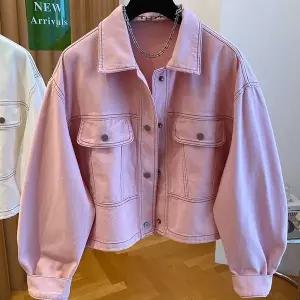 [하프클럽/]모아핀 루즈핏 데님 자켓 blk004425