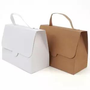 상자 손잡이 포장 접이식 핸드백모양 종이가방 종이백 선물가방