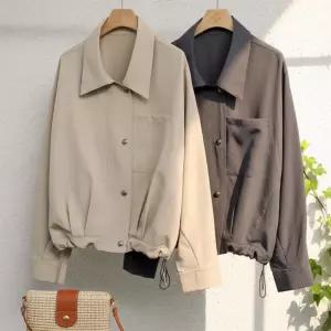 여자 데일리 오피스룩 편안한 폴리 간절기 자켓