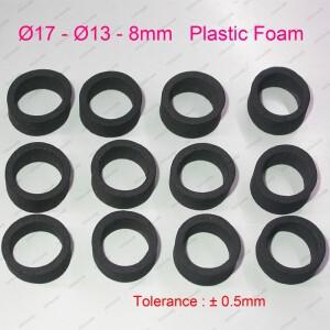 Ø17-Ø13-8mm (12피스) 플라스틱 폼/개스킷/IR 조명을 차단하는 카메라 렌즈용 스페이서 보안 설치 어셈블