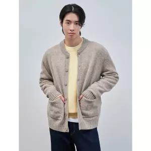 [국내매장판] 빈폴 CozyFuzzy 라운드 가디건 카디건 베이지 (BC4Y5AC62A) 215293