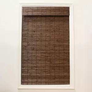 창문용 라디언스 무선 대나무 로마 색상 - 세미 프라이빗 조명 제어를 위한 플랫스틱 블라인드 쉽게 들어