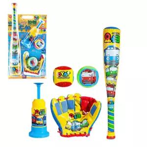 유아 타요 소프트 야구배트 야구공 글러브 세트 장난감 놀이체육 실외 야외 아이