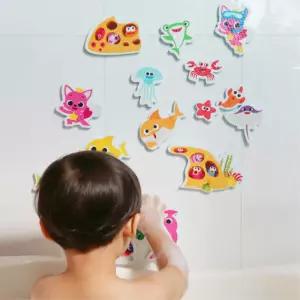 유아 물로붙이는 아기상어 물고기 스티커 목욕 장난감 아동완구 어린이 유치원