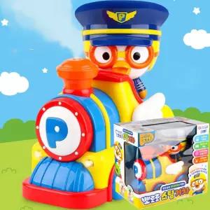 유아 뽀로로 노래 연기나오는 전동 피규어 기차 장난감 아기 남자아이 놀이 열차