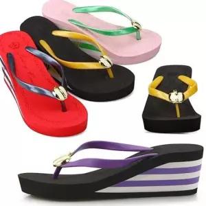 여성 쪼리 통굽 슬리퍼 여름 제주 여행조리 스펀지샌들 여성샌들