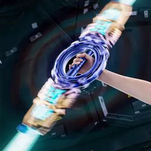 LED 빛나는 스핀 레이저 광선검 양날검 소리나는 장난감칼