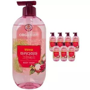오가니스트 마카다미아 크랜베리 바디워시 500g 8개