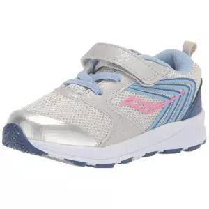 Saucony 유니 아동용 Wind FST 주니어, 네이비/오렌지, 4.5 리틀 키즈