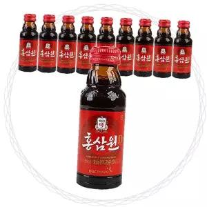 홍삼음료 100ml 10병 드링크 선물용 가정용 영양 보충 에너지 음료 병포장