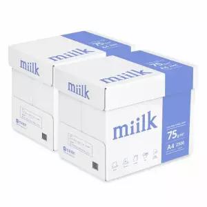 Miilk A4용지 75g 2박스(5000매) 밀크