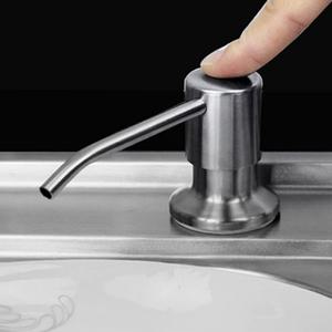 업소용 씽크대 매립형 펌프주방세제통 스텐디스펜서세트