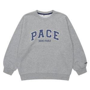 소이 HC22 컬러 레터링 맨투맨 티 남아 봄가을용 그레이 박스핏 래터링 컬러 맨투맨