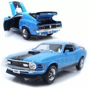 마이스토 1:18 1970 포드 머스탱 마하 블루 미니카 다이캐스트