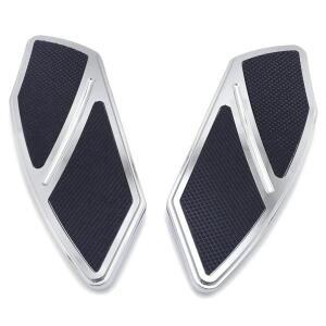 할리 데이비슨 소프테일 투어링 승객용 리어 풋 보드, 아크 엣지 플로어 보드, 크롬 애프터 마켓 오토바이