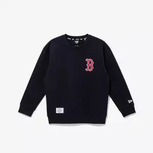 [롯데백화점]뉴에라 MLB 보스턴 레드삭스 베이직 임브로이더리 맨투맨 울트라 네이비 14310295