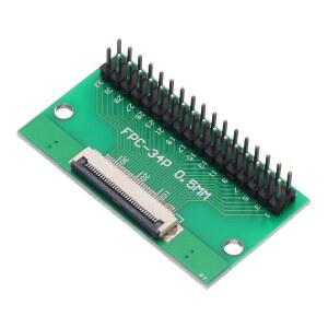MECCANIXITY FFC FPC 커넥터 보드 34 핀 0.5mm 소켓 ~ 2.54mm 이중 줄 남성 핀 헤더 스트립 어댑터, LCD TV/디지털 카메라/노트북용 PCB 컨버터 보드