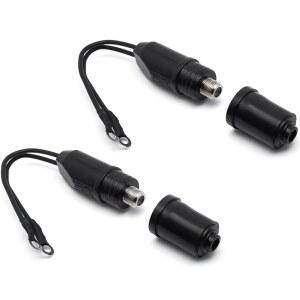 서프 터틀 2pcs TV 안테나 커넥터 UHF/VHF/FM 모델 TV 컨버터 300옴 ~ 75옴 동축 케이블 매칭 변압기