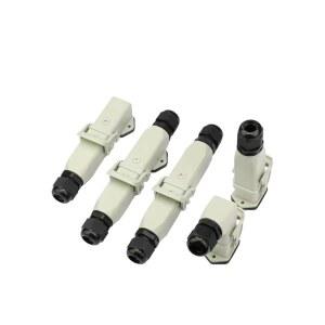 1pc HDC-HA 헤비 듀티 커넥터 4/5/6/8핀 산업용 방수 소켓 플라스틱 하우징 250V 10A/16A(AL142208F-RGYBW)