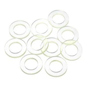 uxcell 10Pcs PU 플랫 와셔, 30mm OD 18mm ID 2mm 두꺼운 원형 폴리우레탄 플랜지 밀봉 개스킷 스페이서 산업용 전기 기기 파이프용