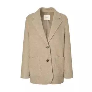 [셀러허브]헤지스 여성 캐시미어 블렌디드 핸드메이드 싱글 자켓 베이지 HSJA5D905I2 (S42208465)