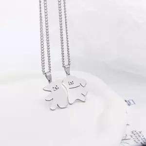 커플 추천템 학생 신상 강아지 2개 한세트 목걸이