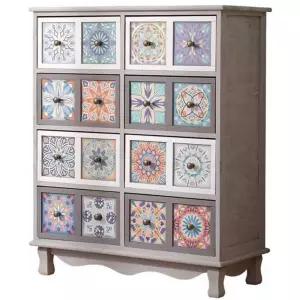 엔틱서랍장 거실 드레스룸 A형 3서랍 9칸 캐비닛 침실