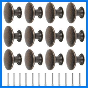 빈티지 서랍 라운드 핸들 아연 합금 찬장 문짝 손잡이 가구 주방 찬장 옷장 12 개