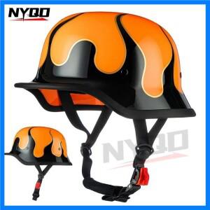 오토바이 남성 군인 헬멧 레트로 크루즈 하프 헬멧 전기 자동차 여성 기관차 사계절 독일 꽃가루