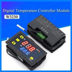 W3230 12V 24V AC110-220V 프로브 라인 20A 디지털 온도 제어 LED 디스플레이 온도 조절기 열/냉각 제어 기