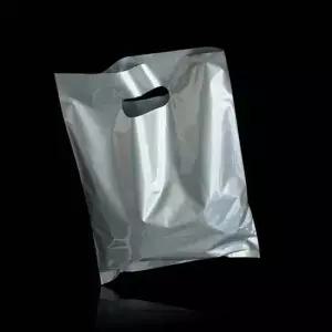 질긴 실버 PE 펀칭 팬시봉투 쇼핑백 50X60cm 50매 팬시봉투 쇼핑봉투 비닐백 비닐쇼핑백 옷봉투 쇼핑백