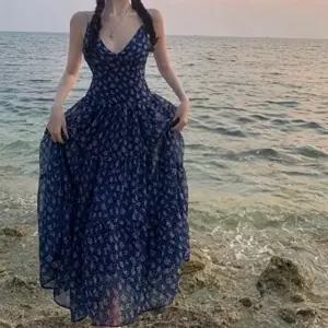 가슴패드 드레스 데일리 비치원피스 슬림 클래식 슬립 (KYR-WFGV9SZ)