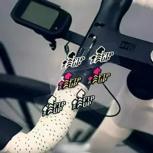 전기 자전거 전동 2팩 FTP UP 스티커 - 내구성 있는 PVC 프레임/핸들바 탑 튜브 데칼 MTB 및 로드 호환