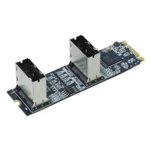 리뉴얼 PCI Express 3.0 M2 - SATA 멀티플라이어 어댑터 카드 BM 키 (미니 SAS 케이블 2개 포함) 8포트 6Gb