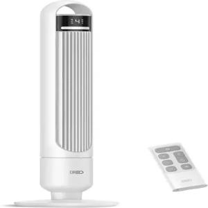 침실용 Dreo 타워 선풍기 4단속 3모드 방용 스탠딩 90° 폭 진동 28dB 조용한 수면 25피트/s 속도 29피트