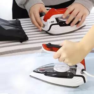 센스 접이식 경량 스팀 다리미 포터블 건식 습식 프리 볼트 여행용 파우치 포함