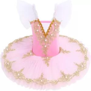 소녀 카미솔레 스키트 레오타드 백조의 호수 발레 댄스 의상 투투 프린세스 원피스 발레리나 퍼포먼스