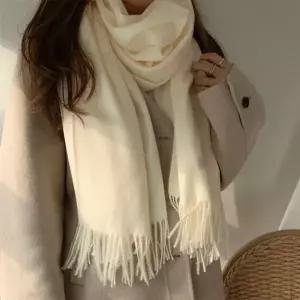 마니포근 예쁜 겨울 한 심플 패션 남여공용 무지 목도리 커플 (WFK9HNB)