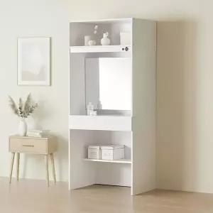 [아씨방가구] 마일 싱글 수납 화장대 옷장 800