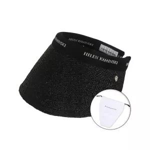 [헬렌카민스키] 25SS 여성 비앙카 12 바이저햇 챠콜블랙로고 더스트백 포함 HAT51794 CHABLALOG PK