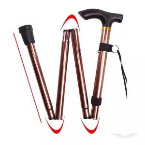 어르신선물 접이식 노인지팡이초경량 폴스틱 실버