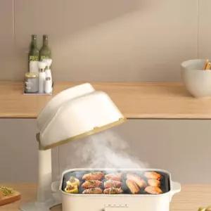 테이블 후드 가정용 바베큐환기팬 흡입기 휴대용 연기 이동식 싱크대 원룸 냄새 소형 화이트