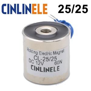 D25mm x 6 kg 60n 홀딩 전기 자석 리프팅 솔레노이드 서커 dc v 12 24 비표준 맞춤