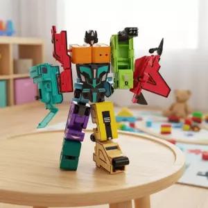 1to5 숫자변신로봇 미라클 5단합체 자동차 지프 로보트 공기부양차 기관차 전투기 탱크