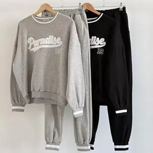 [셀러허브 패션]빅사이즈투피스 V886L512 파다배색쭈리조거세트 PO