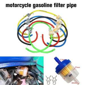 바이크 오토바이 연료 탭 밸브 온/오프 + 오일 튜브+오일 인라인 스쿠터 페트콕 ATV 더트 UTV 바이크 필터