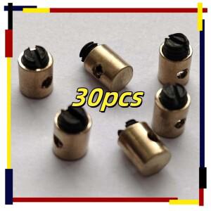 바이크 오토바이 자전거 ATV 범용 맞춤 30Pcs 솔더리스 스로틀 케이블 커넥터 브레이크 와이어 엔드 클램프