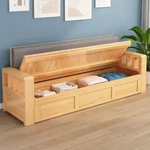 벤치형 원목 쇼파 공간활용 심플 수납쇼파 현관 원목쇼파