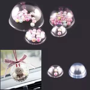 오너먼트 소형 10개입투명공예 투명소형오너먼트 PVC소재 원형 (WFKDG1V)