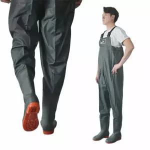 270mm PVC 슈마켓 가슴장화 코트형우의 우의 안전우의